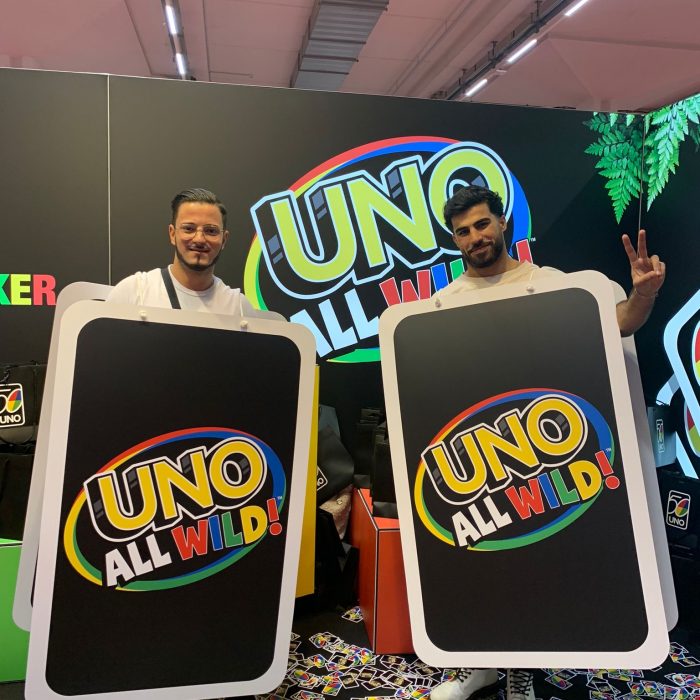 referenzen messe hostess agentur glowstaff pressetermin mattel uno essen spiel neuheiten